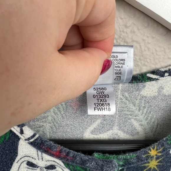 Hanna Andersson Star Wars Christmas Flannel Night Gown Sz 120 6-7 - Picture 6 of 7